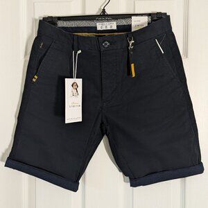 NWT Denim & Flower Navy Power Stretch Shorts
